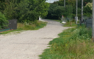Przebudowa ulicy Kresowej ciąg pieszo-jezdny. - przed inwestycją.