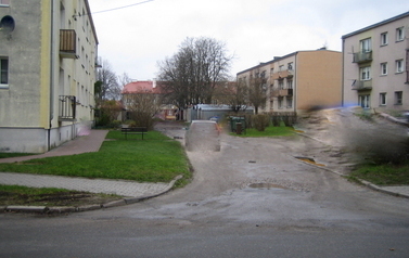 Przebudowa ulicy wewnętrznej ul. Gdańska w Pasłęku - przed inwestycją (7)