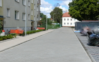 Przebudowa ulicy wewnętrznej ul. Gańska w Pasłeku - po realizacaji (6)