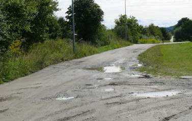 Przebudowa dróg gminnych Pasłęk-Gryżyna-Rogajny-Leżnica - przed inwestycją (4)