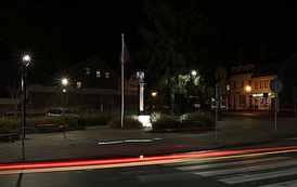 Pasłęk pomnik upamiętniający 100-lecie Odzyskania przez Polskę Niepodległości 