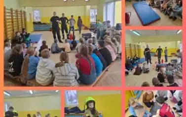 Dzieci ratują życie_ uczniowie klasy 1c i 3b, Pasłęk 5.12.2024 r.