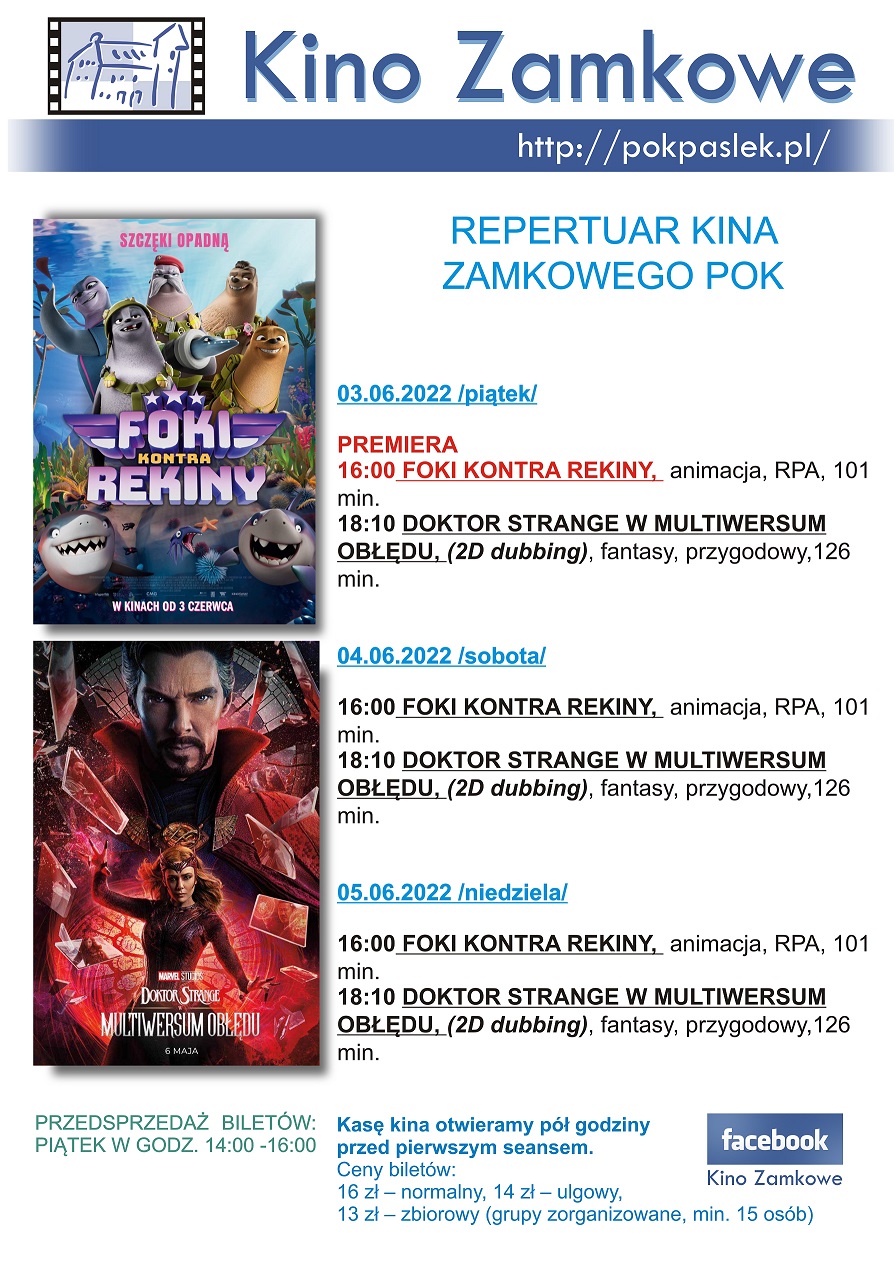 Repertuar Kina Zamkowego 03-05.06.22