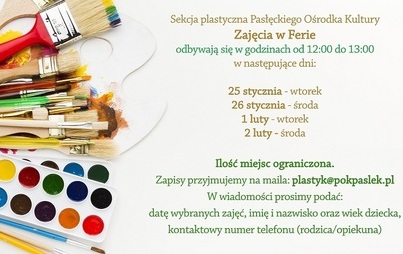 Zdjęcie do Ferie - zajęcia plastyczne POK