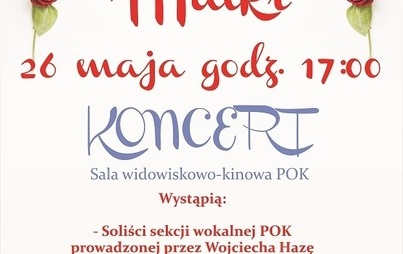 Zdjęcie do KONCERT Z OKAZJI DNIA MATKI