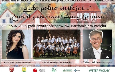 Zdjęcie do KONCERT Z UTWORAMI ANNY GERMAN PT. "LATO PEŁNE MIŁOŚCI"