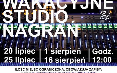 Zdjęcie do Wakacyjne Studio Nagrań POK 