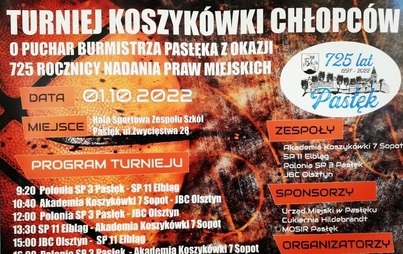 Zdjęcie do Turniej koszyk&oacute;wki 2022 w Pasłęku