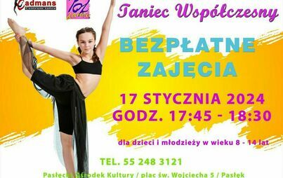 Zdjęcie do BEZPŁATNE ZAJĘCIA TANECZNE