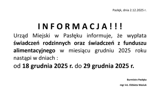 Zdjęcie do Informacja o wcześniejszej wypłacie świadczeń rodzinnych oraz świadczeń z funduszu alimentacyjnego
