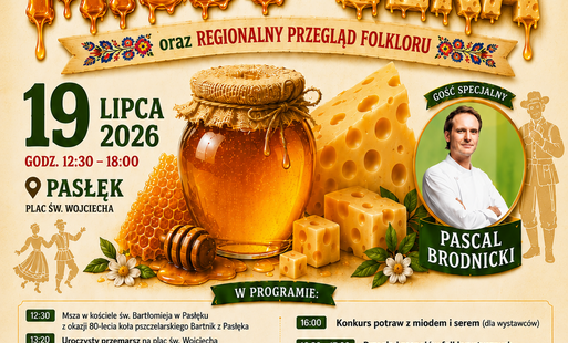Zdjęcie do Festiwal Miodu i Sera już 19 lipca 2026 r.!