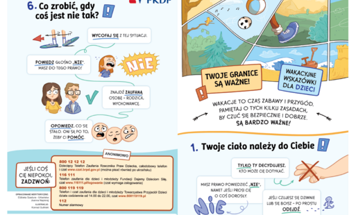 Zdjęcie do Materiały Państwowej Komisji do Spraw Przeciwdziałania Wykorzystaniu Seksualnemu Małoletnich poniżej lat 15 dotyczące bezpieczeństwa dzieci i młodzieży podczas letniego wypoczynku 