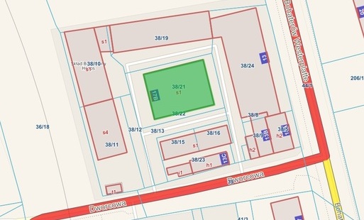 Mapa przedstawiająca przedmiot sprzedaży