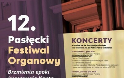 Zdjęcie do Noc Organowa w ramach 12. edycji Pasłęckiego Festiwalu Organowego