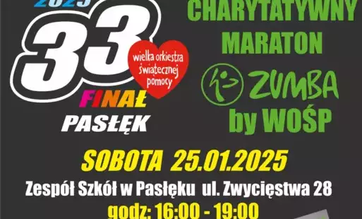 Zdjęcie do PROGRAM 33. FINAŁU WIELKIEJ ORKIESTRY ŚWIATECZNEJ POMOCY  W SZTABIE W PASŁĘKU