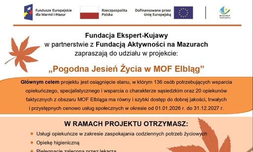 Zdjęcie do Pogodna Jesień Życia w MOF Elbląg