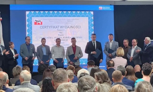 Zdjęcie do Certyfikat Wydajności dla Pana Dariusza Pawłyka