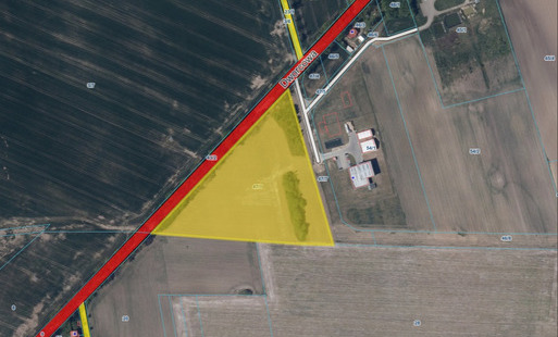 Mapa ewidencyjna działki nr 47/1.