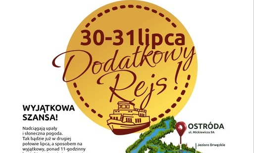 Zdjęcie do &bdquo;Dodatkowy Rejs&rdquo; na trasie Ostr&oacute;da &ndash; Pochylnie &ndash; Elbląg