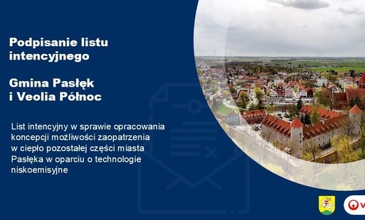 Zdjęcie do List intencyjny podpisany przez Veolię P&oacute;łnoc i Gminę Pasłęk