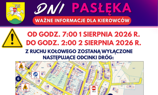 Zdjęcie do Dni Pasłęka 2026 - ważne informacje dla kierowc&oacute;w