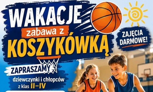 Zdjęcie do Wakacje - zabawa z koszyk&oacute;wką