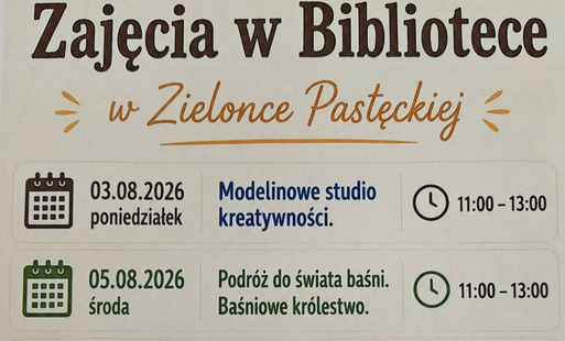 Zdjęcie do Wakacyjne zajęcia w Bibliotece w Zielonce Pasłęckiej...