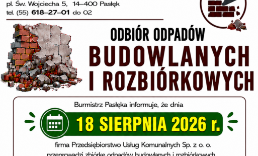 ogłoszenie o zbiórce gruzu