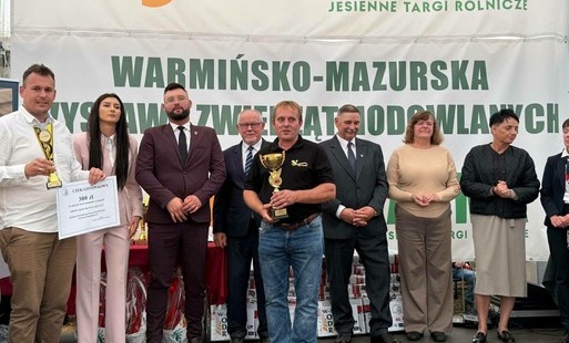 Zdjęcie do Hodowcy z Gminy Pasłęk z sukcesami na Warmińsko-Mazurskiej Wystawie Zwierząt Hodowlanych