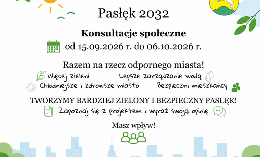 Zdjęcie do Miejski Plan Adaptacji do zmian klimatu dla miasta Pasłęka  - KONSULTACJE