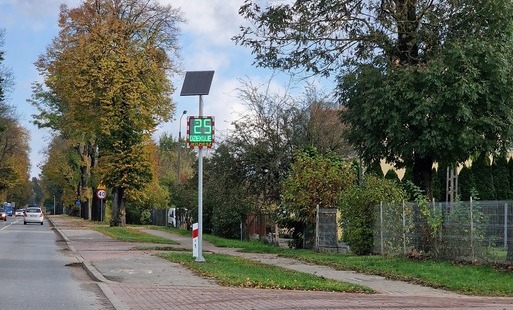 Zdjęcie do Radarowe wyświetlacze prędkości na ulicach Pasłęka