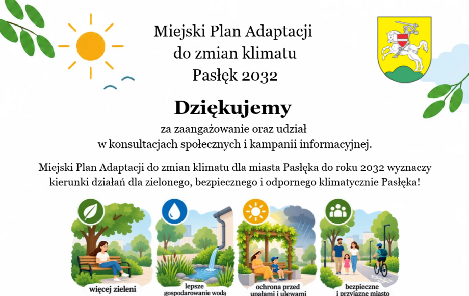 Pasłęk kończy opracowywanie Miejskiego Planu Adaptacji do zmian klimatu