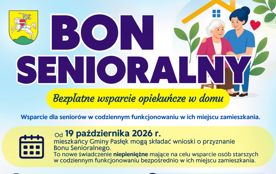 Nabór wniosków o Bon Senioralny w Gminie Pasłęk