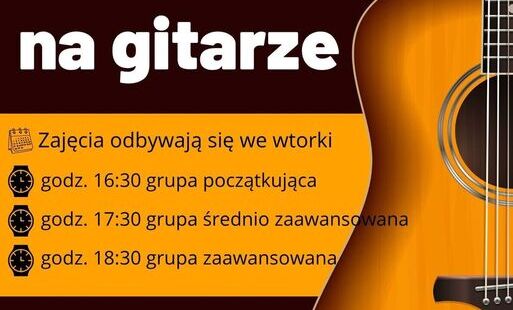 Nauka gry na gitarze w Pasłęckim Centrum Kultury i Aktywności