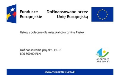 Zdjęcie do Usługi społeczne dla mieszkańc&oacute;w gminy Pasłęk
