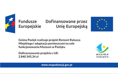 Zdjęcie do Remont Ratusza Miejskiego i adaptacja pomieszczeń na cele funkcjonowania Muzeum w Pasłęku